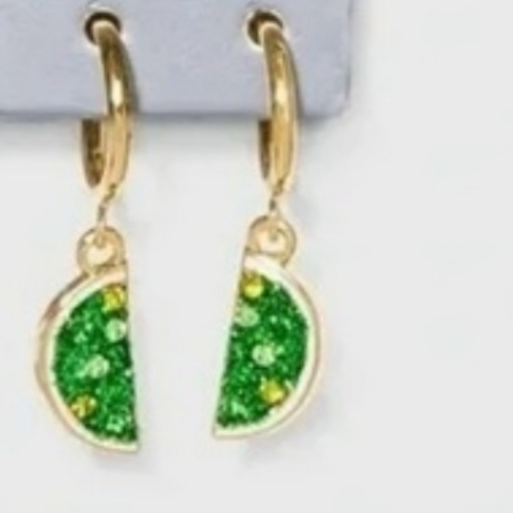 Sugarfix By Baublebar Jewelry Sweet & Sour Fruit Earrings Cherries Limes Bananas - Picture 5 of 6